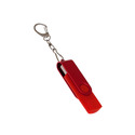 USB-флешка на 64 Гб 2 в 1 поворотный механизм, c дополнительным разъемом Type-C с одноцветным металлическим клипом, красный
