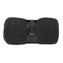 Плед  "Belt"; чёрный; 130 х 180 см; 100% акрил, с поясом