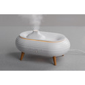 Увлажнитель воздуха "Smart Air" с bluetooth-колонкой, мелодиями и релаксирующими шумами, с подсветкой и ароматизатором, белый с логотипом