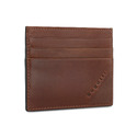 Портмоне для кредитных карт BUGATTI АРИСТОКРАТ | NOBILE, с защитой данных RFID, коричневое, натуральная воловья кожа, 10х0,3х8 см