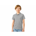 Рубашка поло First детская, серый меланж
