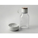 Бутылка для воды 2-в-1 Dog Bowl Bottle со съемной миской для питомцев, 1500 мл, белый с логотипом