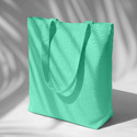 Сумка из плотного хлопка Carryme 220, мятный с логотипом