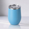 Термокружка Sense Gum, soft-touch, непротекаемая крышка, 370мл, голубой с логотипом