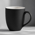 Кружка с покрытием soft-touch C1, черный с логотипом