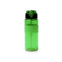 Спортивная бутылка с силиконовой трубочкой Зонда, пПЭТ, 700 мл, зеленый с логотипом