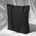 Сумка из плотного хлопка Carryme 220, черный (P) с логотипом