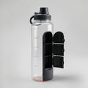 Бутылка для воды Electrolyte, черный (Р) с логотипом