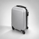 Чемодан Travel, светло-серый с логотипом