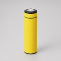 Вакуумный термос Vacuum Flask C1, soft touch, 420мл, желтый с логотипом
