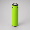Вакуумный термос Vacuum Flask C1, soft touch, 420мл, зеленое яблоко с логотипом