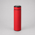 Вакуумный термос Vacuum Flask C1, soft touch, 420мл, красный с логотипом