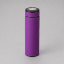 Вакуумный термос Vacuum Flask C1, soft touch, 420мл, фиолетовый с логотипом