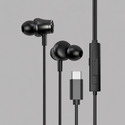 Стереогарнитура Stereo Aura ANC, USB-C, черный, Deppa с логотипом