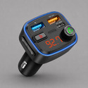FM-трансмиттер Wave Pro, QC/PD, LED, 48Вт, ENC, Bass boost, черный, Deppa с логотипом