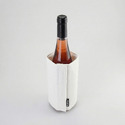WINE COOLER SATIN WHITE/Охладитель-чехол для бутылки вина или шампанского, белый с логотипом