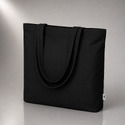 Сумка Твил из хлопка, 210 г/м2, черный с логотипом