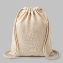 Рюкзак со шнурком Tenes из хлопка плотностью 140 г/м2, natural