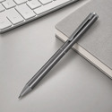 Шариковая ручка из переработанного алюминия Alloyink, серебристая с логотипом