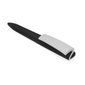 Ручка пластиковая soft-touch шариковая Zorro, черный/белый