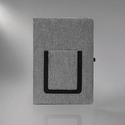 Блокнот Pocket 140*205 мм с карманом для телефона, серый