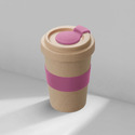 Стакан из пшеничного волокна Flava, dust pink с логотипом
