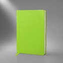 Бизнес-блокнот C2 софт-тач, твердая обложка, 128 листов, зеленое яблоко