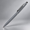 Ручка металлическая шариковая Глори Софт soft-touch, серый