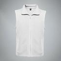 Жилет флисовый New Bellagio унисекс, белый с логотипом