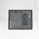 Набор подарочный  DENIM: ежедневник, ручка и power bank в коробке  с ложементом с логотипом