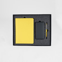 Набор подарочный ZAP 20: ежедневник, ручка и power bank в коробке  с ложементом с логотипом