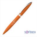 Ручка шариковая "Rocket", покрытие soft touch, оранжевый