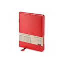 Ежедневник А5 недатированный Polo, красный с логотипом