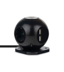 Сетевой фильтр Rombica NEO SPHERUM Black с логотипом