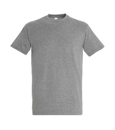 Футболка мужская IMPERIAL, серый меланж, 2XL, 85% хлопок, 15% вискоза, 190 г/м2 с логотипом