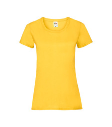 Футболка "Lady-Fit Valueweight T", солнечно-желтый_XS, 100% хлопок, 165 г/м2 с логотипом
