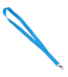 Ланъярд NECK, голубой, полиэстер, 2х50 см с логотипом