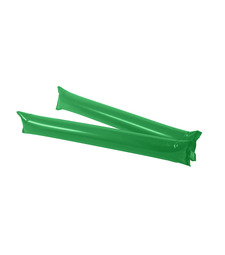 Палки-стучалки STICK   "Оле-Оле", полиэтилен, 60 *10 см, зелёный с логотипом