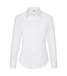 Рубашка женская LONG SLEEVE OXFORD SHIRT LADY-FIT 130 с логотипом