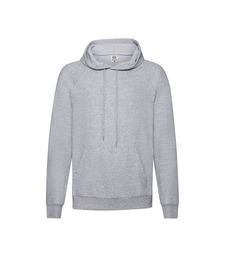 Толстовка без начеса LIGHTWEIGHT HOODED SWEAT 240 с логотипом