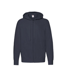 Толстовка без начеса LIGHTWEIGHT HOODED SWEAT JACKET 240 с логотипом