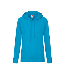 Толстовка женская без начеса LIGHTWEIGH HOODED SWEAT 240 с логотипом