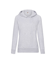 Толстовка женская без начеса LIGHTWEIGH HOODED SWEAT 240 с логотипом