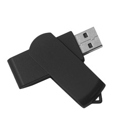 USB flash-карта SWING (8Гб), черный, 6,0х1,8х1,1 см, пластик с логотипом