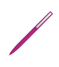 Шариковая ручка  Bright F Gum soft-touch, розовый с логотипом