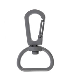 Застежка-карабин Snap Hook, M, серая с логотипом