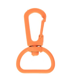 Застежка-карабин Snap Hook, M, оранжевый неон с логотипом