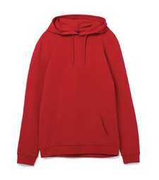 Толстовка с капюшоном унисекс Hoodie, красная с логотипом