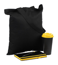 Набор Velours Bag, черный с желтым с логотипом