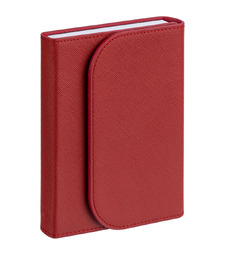 Ежедневник Clappy Mini, недатированный, красный с логотипом